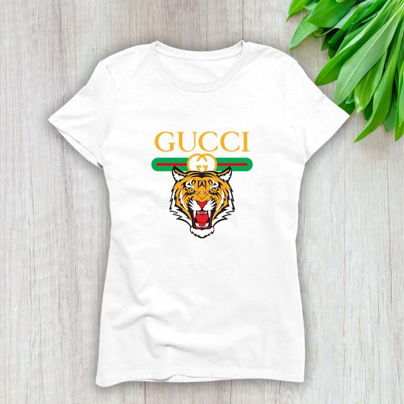 Gucci Tiger Lady T-Shirt Luxury Tee For Women LDS1314