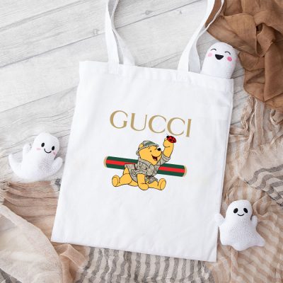 Gucci Winnie The Pooh Cotton Canvas Tote Bag TTB1460