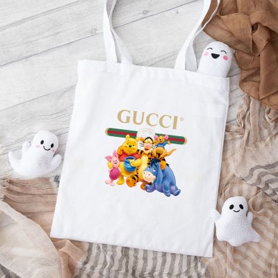 Gucci Winnie The Pooh Family Cotton Canvas Tote Bag TTB1462