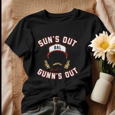 Gunnar Henderson Suns Out Gun's Out Baltimore Orioles Unisex T-Shirt Cotton Tee