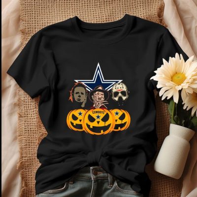 Halloween Horror Movie Pumpkin Dallas Cowboys Unisex T-Shirt IPP2517