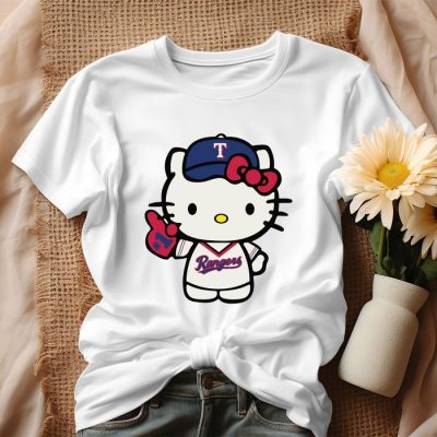 Hello Kitty Texas Rangers Baseball Team Unisex T-Shirt IPP2824