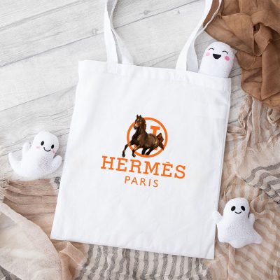 Hermes Paris Horse Cotton Canvas Tote Bag TTB1512