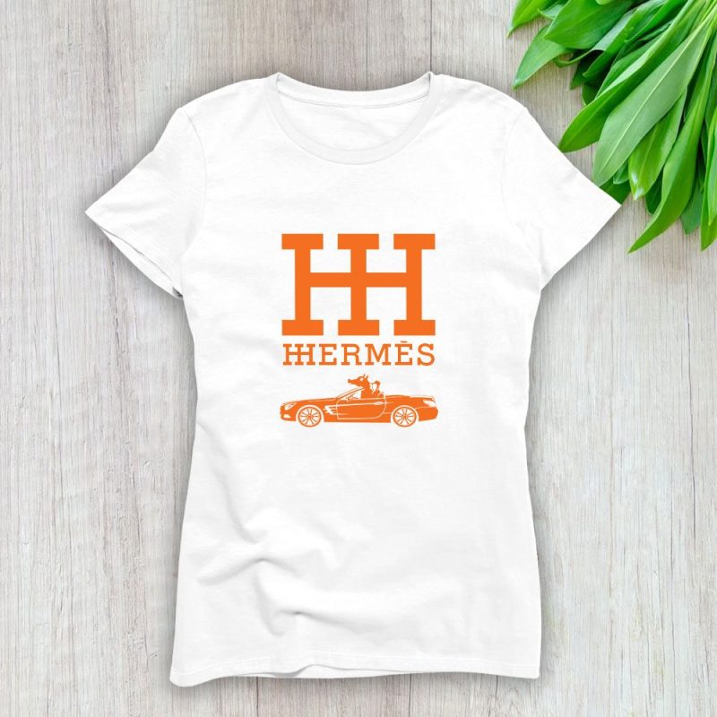 Hermes Paris Rolls Royce Lady T-Shirt Luxury Tee For Women LDS1515