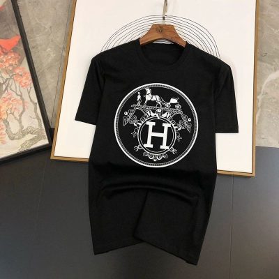 Hermes Symbol Fashion Design Cotton Tee Unisex T-Shirt FTS137