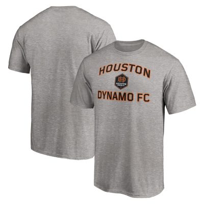 Houston Dynamo FC Heart and Soul Unisex T-Shirt - Heather Gray