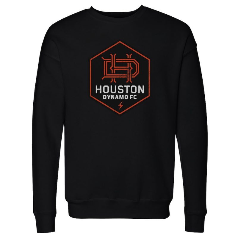 Houston Dynamo FC Vintage Primary Logo Pullover Sweatshirt - Black
