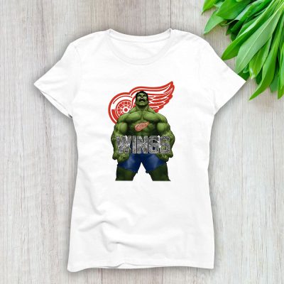 Hulk NHL Detroit Red Wings Lady T-Shirt Women Tee For Fans TLT1328
