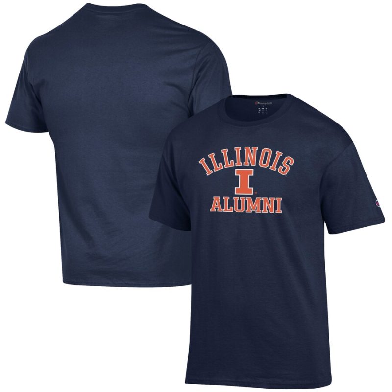 Illinois Fighting Illini Champion Alumni Logo T-Shirt - Navy