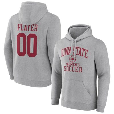 Iowa State Cyclones Soccer Pick-A-Player NIL Gameday Tradition Pullover Hoodie- Gray