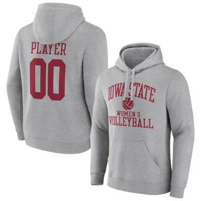 Iowa State Cyclones Volleyball Pick-A-Player NIL Gameday Tradition Pullover Hoodie - Gray