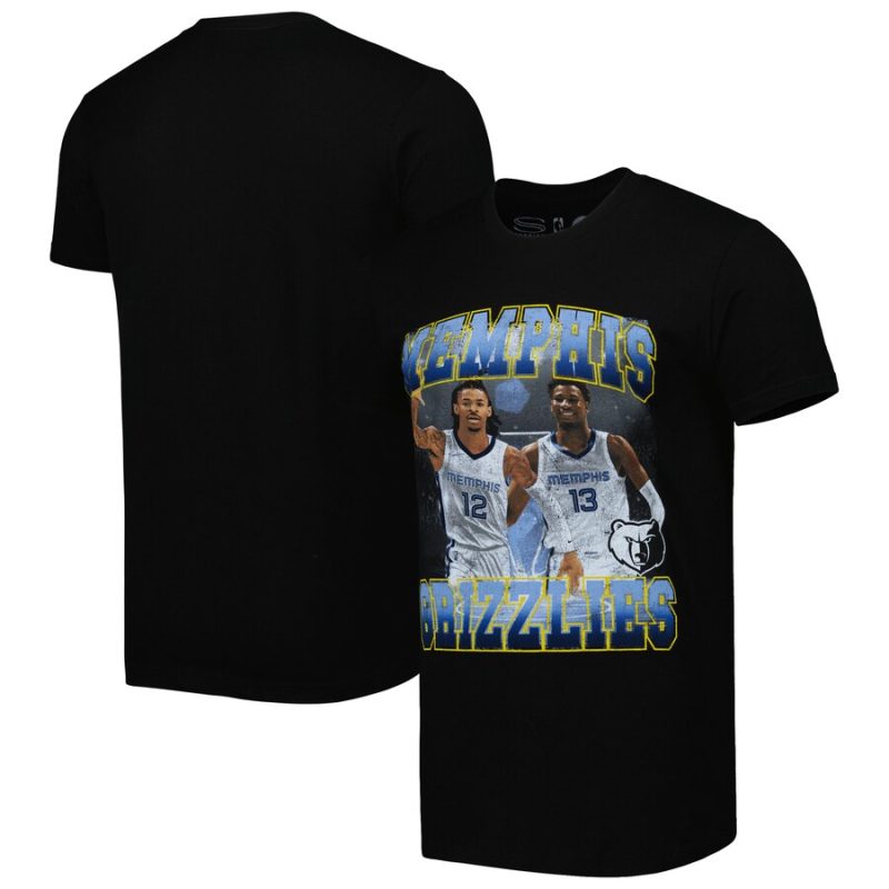 Ja Morant & Jaren Jackson Jr. Memphis Grizzlies Stadium Essentials Unisex Player Duo T-Shirt - Black