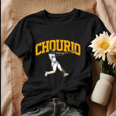 Jackson Chourio Slugger Swing Milwaukee Brewers MLB Unisex T-Shirt IPP2100