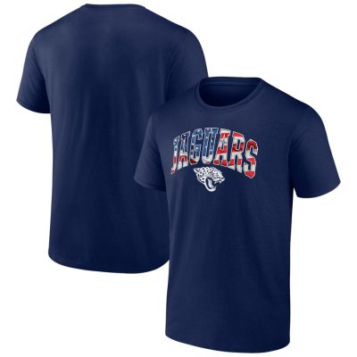 Jacksonville Jaguars Banner Wave Logo T-Shirt - Navy