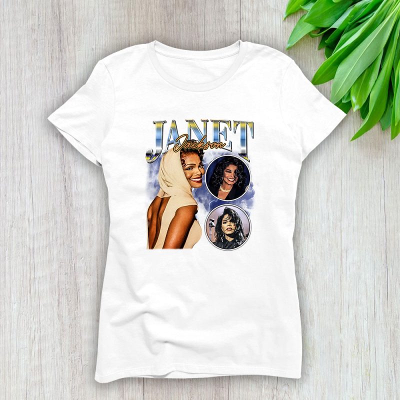 Janet Jackson The Queen Of Pop And Rb Jj Nia Lady T-Shirt Women Tee For Fans TLT2179