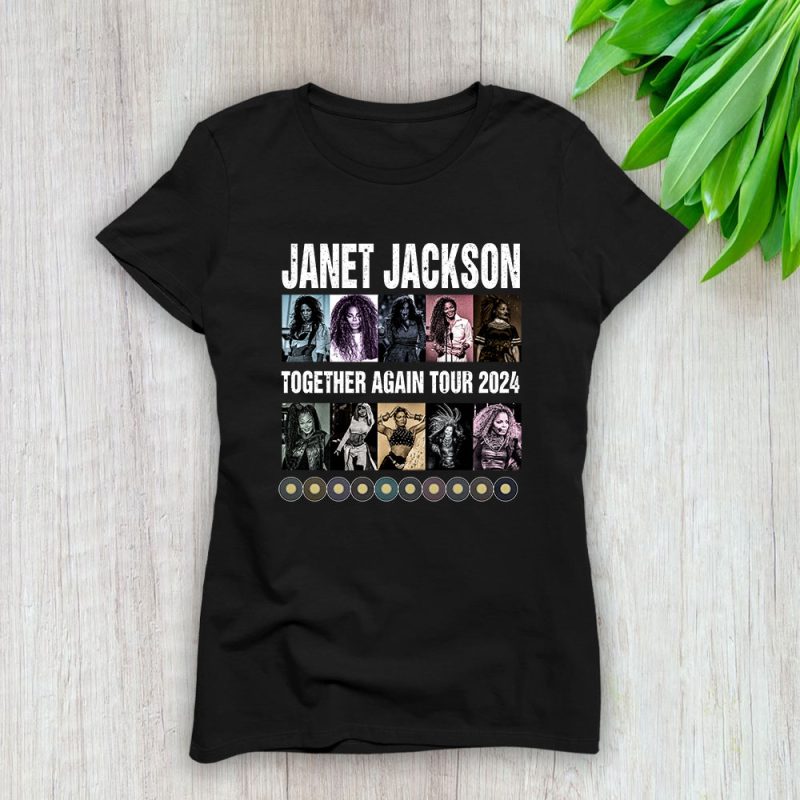Janet Jackson Together Again Summer Tour 2024 Lady T-Shirt Women Tee For Fans TLT2175