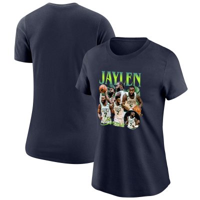 Jaylon Brown X NBA Playoffs 2024 X Boston Celtics Lady T-Shirt Women Tee TLT5271