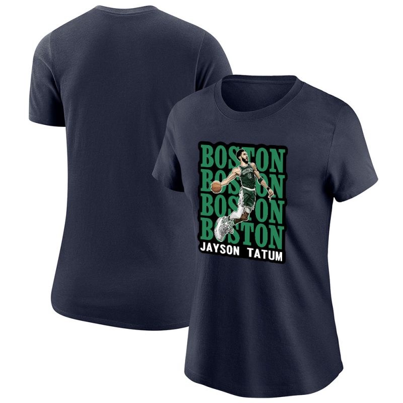 Jayson Tatum X NBA Playoffs 2024 X Boston Celtics Lady T-Shirt Women Tee TLT5278