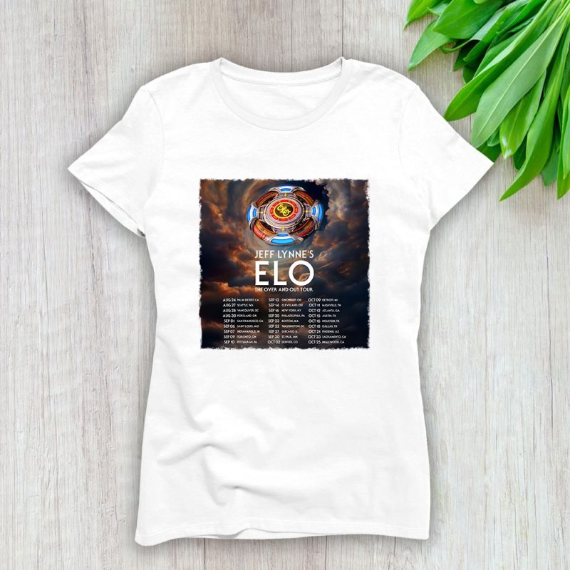 Jeff Lynnes Elo The Over And Out Tour Lady T-Shirt Women Tee For Fans TLT2509