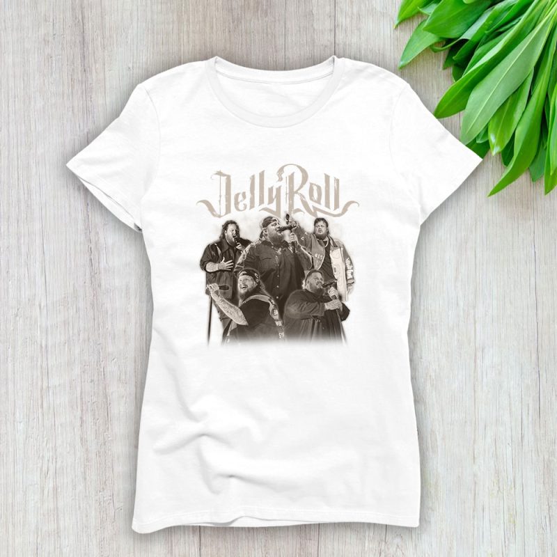 Jelly Roll 90s Vintage Jroll Lady T-Shirt Women Tee For Fans TLT2081