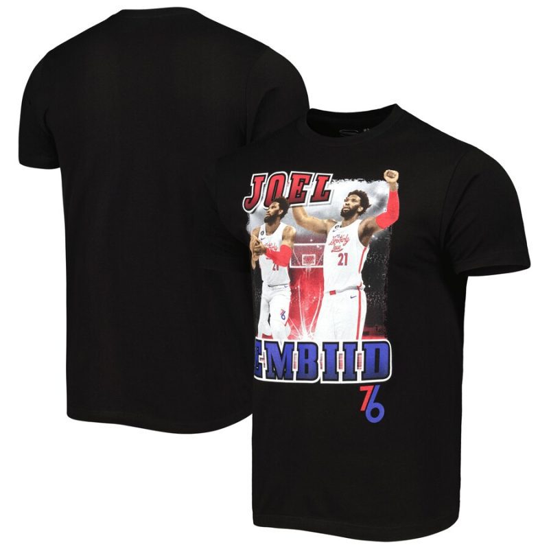 Joel Embiid Philadelphia 76ers Stadium Essentials Unisex City Edition Double Double Player T-Shirt - Black