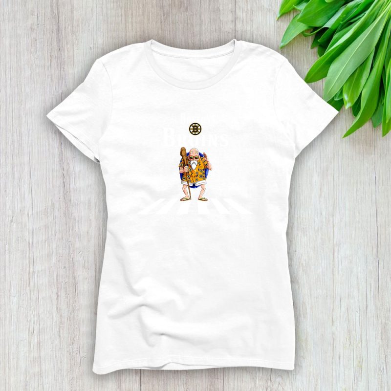 Kamesennin X Master Roshi X Boston Bruins Team X NHL X Hockey Fan Lady T-Shirt Women Tee For Fans TLT3266