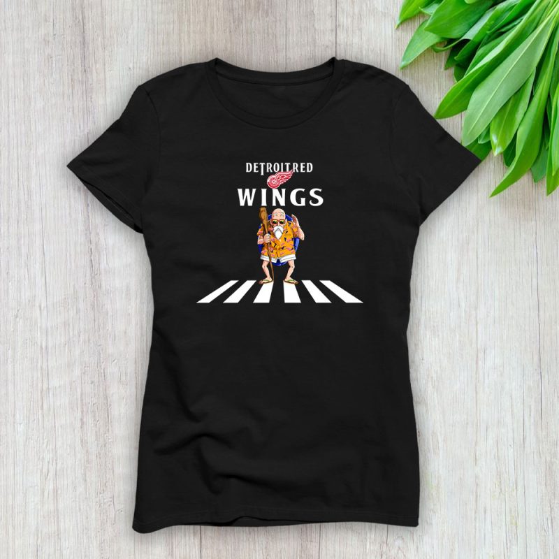 Kamesennin X Master Roshi X Detroit Red Wings Team X NHL X Hockey Fan Lady T-Shirt Women Tee For Fans TLT3272