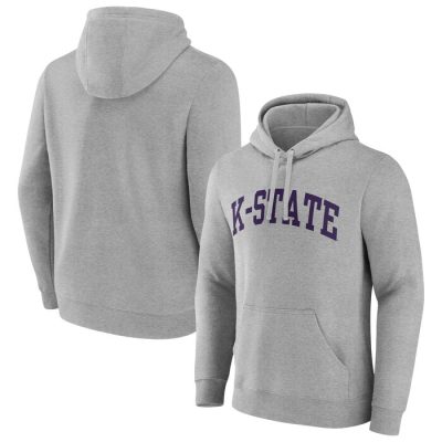 Kansas State Wildcats Basic Arch Pullover Hoodie - Gray