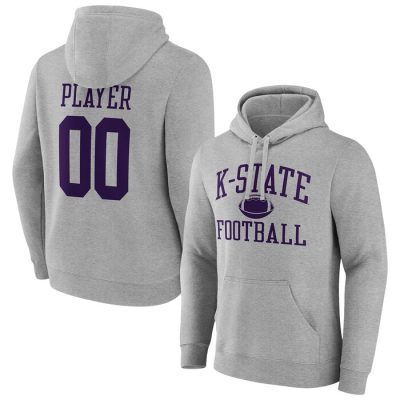 Kansas State Wildcats Football Pick-A-Player NIL Gameday Tradition Pullover Hoodie - Gray