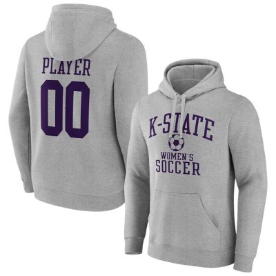 Kansas State Wildcats Soccer Pick-A-Player NIL Gameday Tradition Pullover Hoodie- Gray