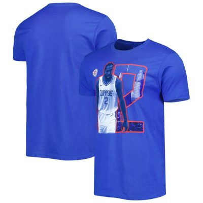 Kawhi Leonard LA Clippers Stadium Essentials Unisex Player Skyline T-Shirt - Royal