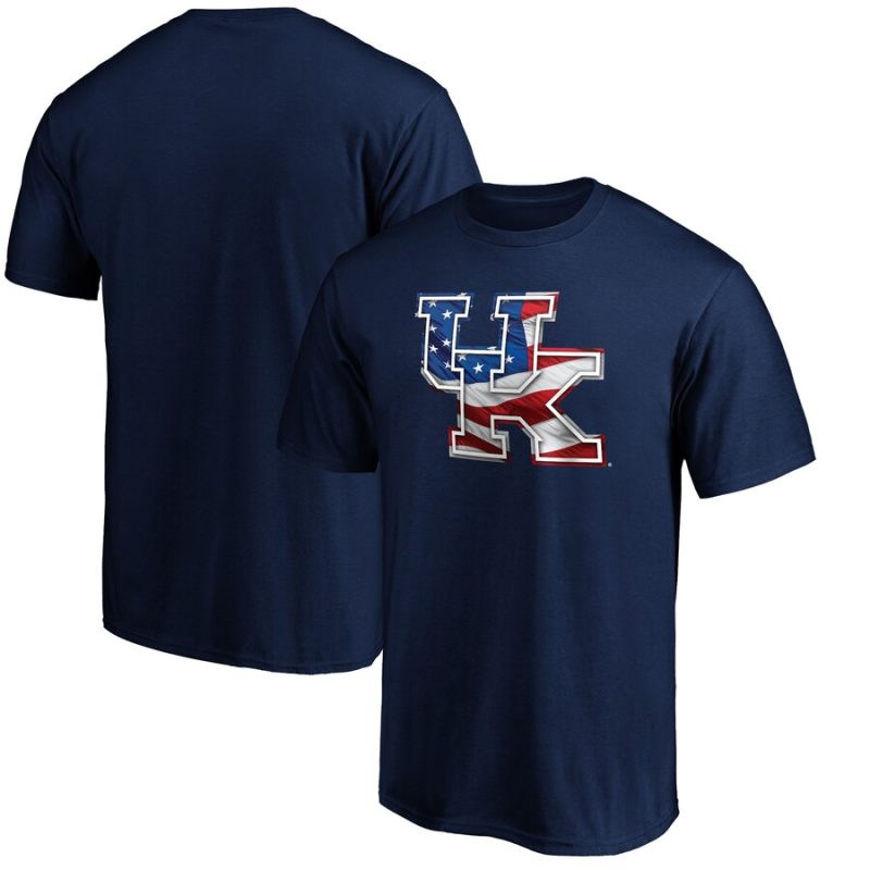 Kentucky Wildcats Banner Wave T-Shirt - Navy