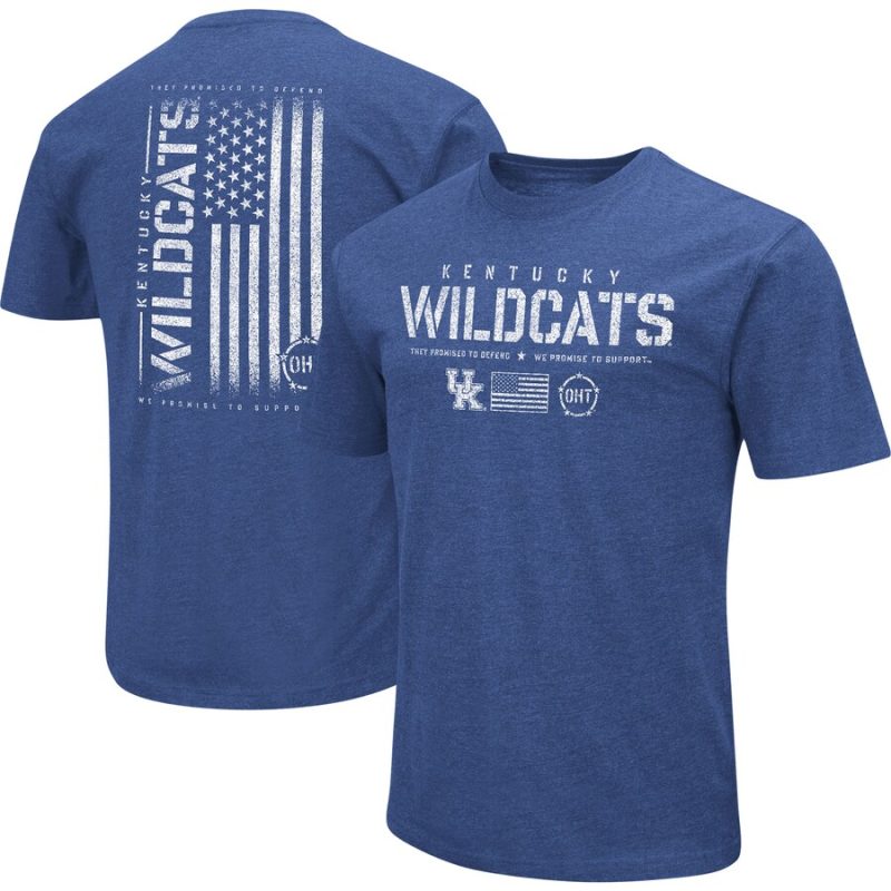 Kentucky Wildcats Colosseum OHT Military Appreciation Flag 2.0 T-Shirt - Royal