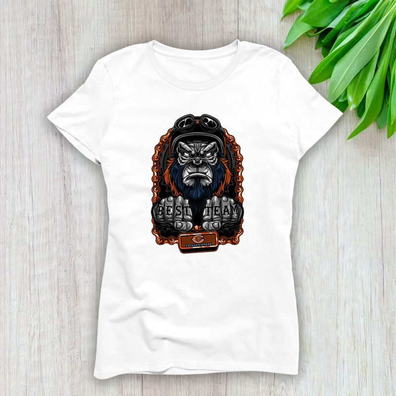 King Kong X Chicago Bears Team X NFL X American Football Lady T-Shirt Women Tee For Fans TLT2997