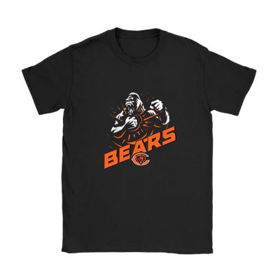 King Kong X Chicago Bears Team X NFL X American Football Unisex T-Shirt Cotton Tee TAT4336