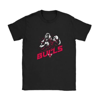 King Kong X Chicago Bulls Team X NBA X Basketball Unisex T-Shirt Cotton Tee TAT4312