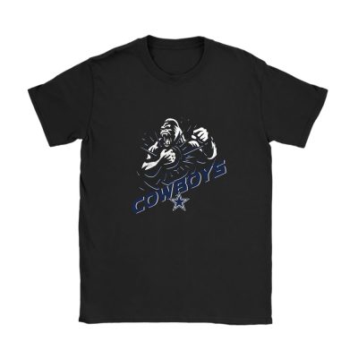 King Kong X Dallas Cowboys Team X NFL X American Football Unisex T-Shirt Cotton Tee TAT4338