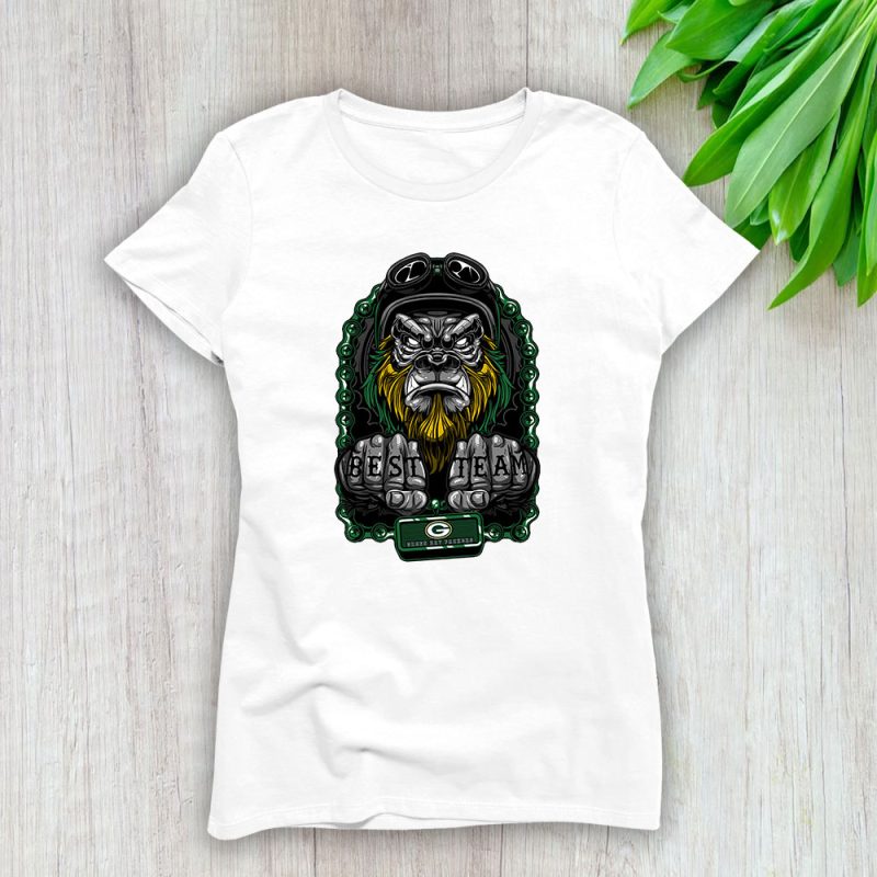 King Kong X Green Bay Packers Team X NFL X American Football Lady T-Shirt Women Tee For Fans TLT3003