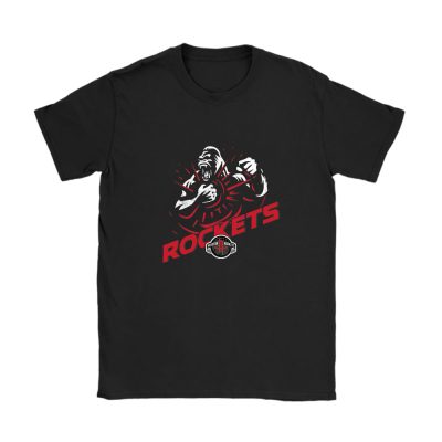 King Kong X Houston Rockets Team X NBA X Basketball Unisex T-Shirt Cotton Tee TAT4321