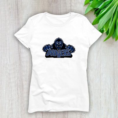 King Kong X Los Angeles Dodgers Team X MLB X Baseball Fans Lady T-Shirt Women Tee For Fans TLT2959