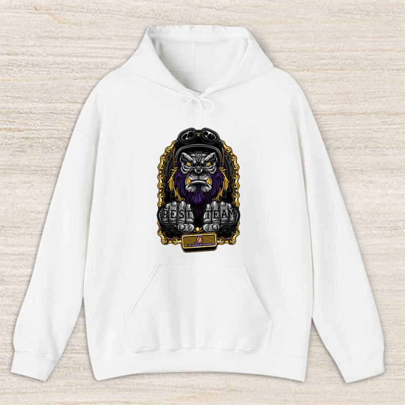 King Kong X Los Angeles Lakers Team X NBA X Basketball Unisex Pullover Hoodie TAH4325