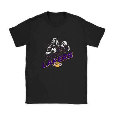 King Kong X Los Angeles Lakers Team X NBA X Basketball Unisex T-Shirt Cotton Tee TAT4324