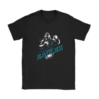 King Kong X Philadelphia Eagles Team X NFL X American Football Unisex T-Shirt Cotton Tee TAT4348