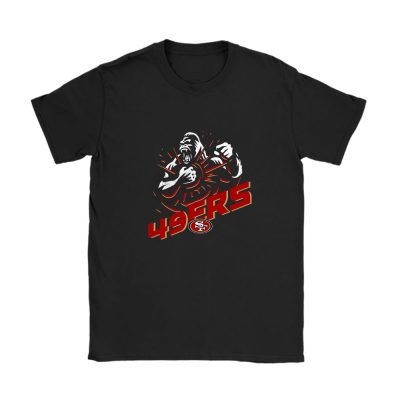 King Kong X San Francisco 49ers Team X NFL X American Football Unisex T-Shirt Cotton Tee TAT4354