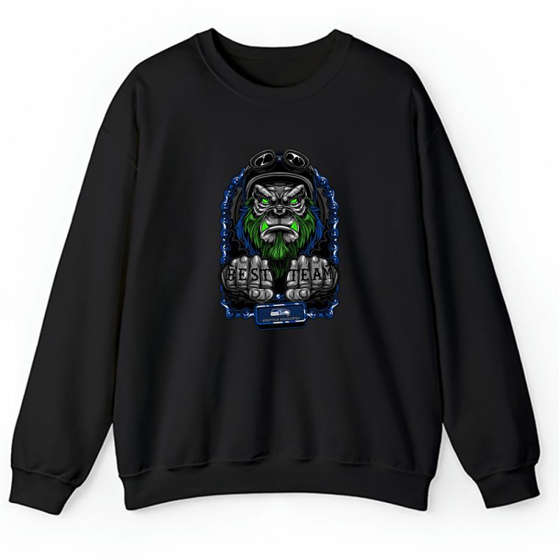 King Kong X Seattle Seahawks Team X NFL X American Football Unisex Sweatshirt TAS4353