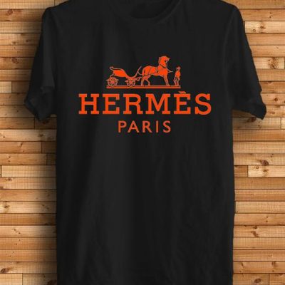 Logo Hermes Paris Orange Cotton Tee Unisex T-Shirt FTS140