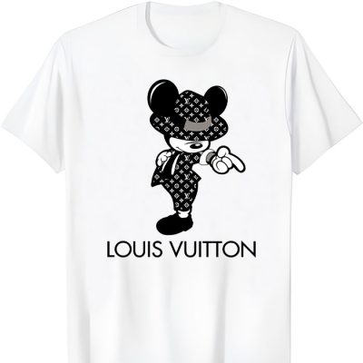 Louis Vuitton Black And White Pattern Mickey Michael Jackson LV Unisex T-Shirt CB403