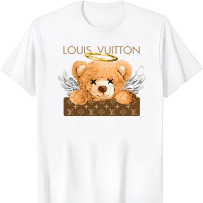 Louis Vuitton Logo Luxury Angel Teddy Bear LV Unisex T-Shirt TTB2266