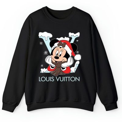 Louis Vuitton Logo Luxury Christmas Mickey Mouse Crewneck Sweatshirt CSTB1206