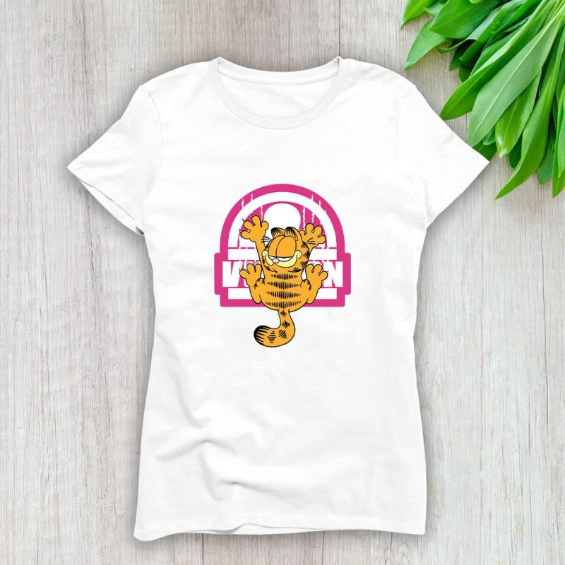 Louis Vuitton Logo Luxury Garfield Lady T-Shirt Luxury Tee For Women LDS1575